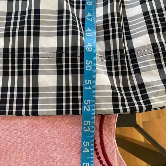 Anthropologie Maeve Black White Plaid Square-Neck Tie Strap Midi Dress Medium - Picture 14 of 16